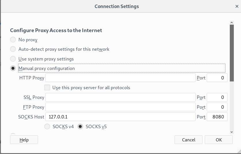 alt Proxy settings