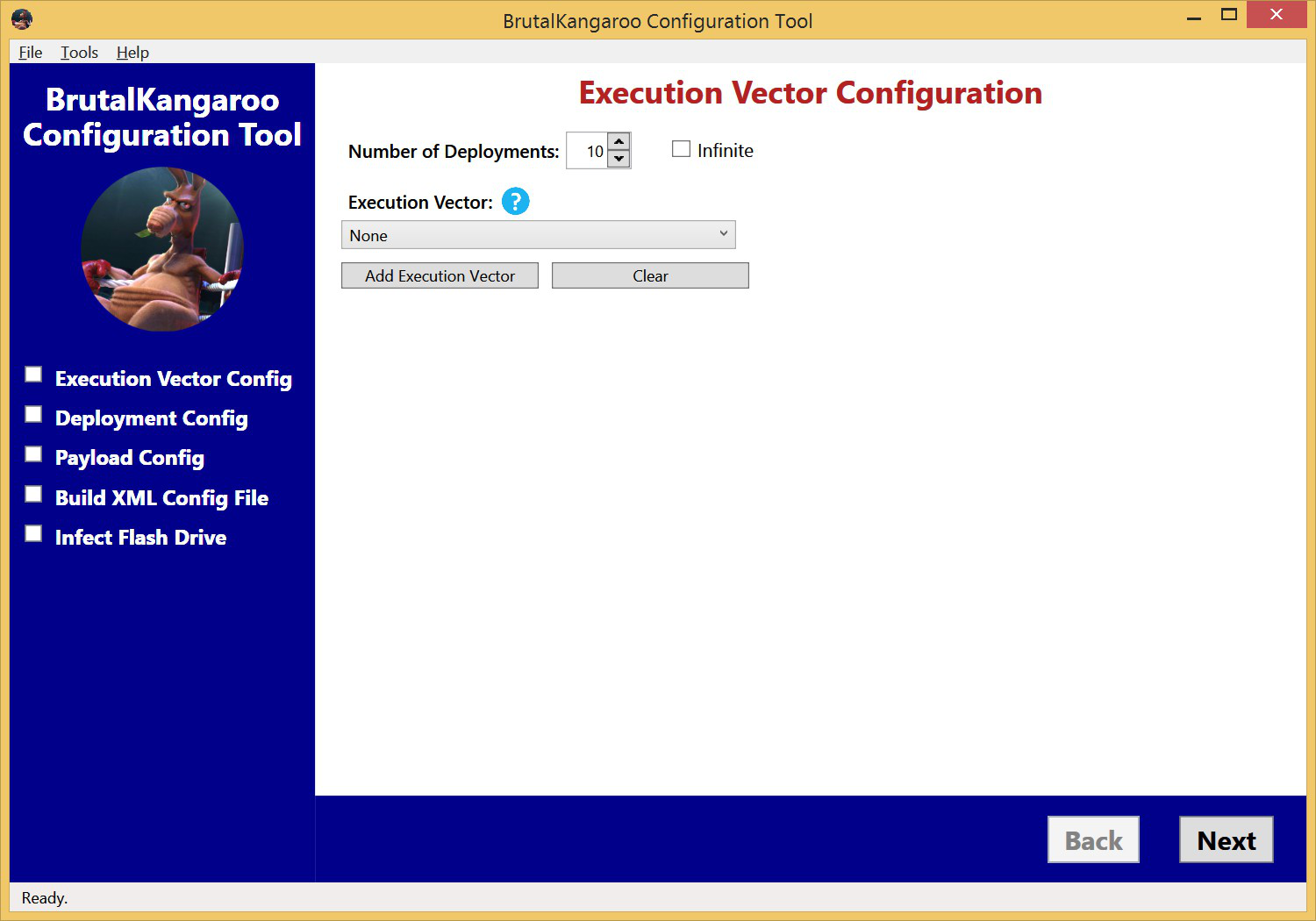 Brutal Kangaroo Configuration Interface