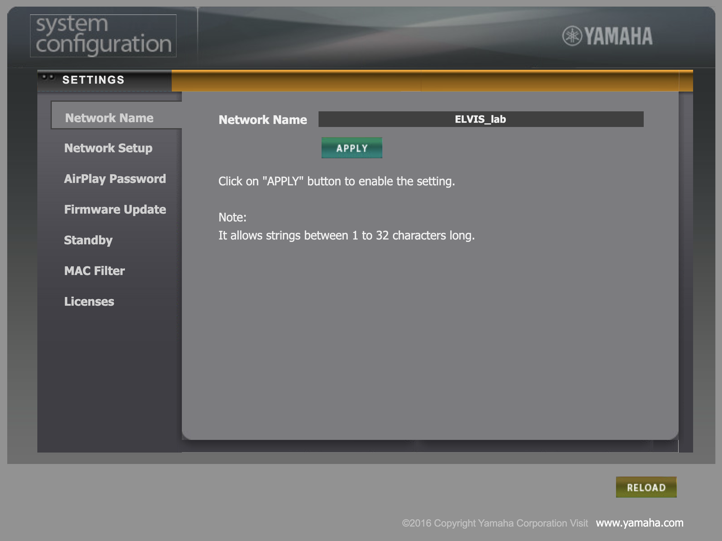 Network Name