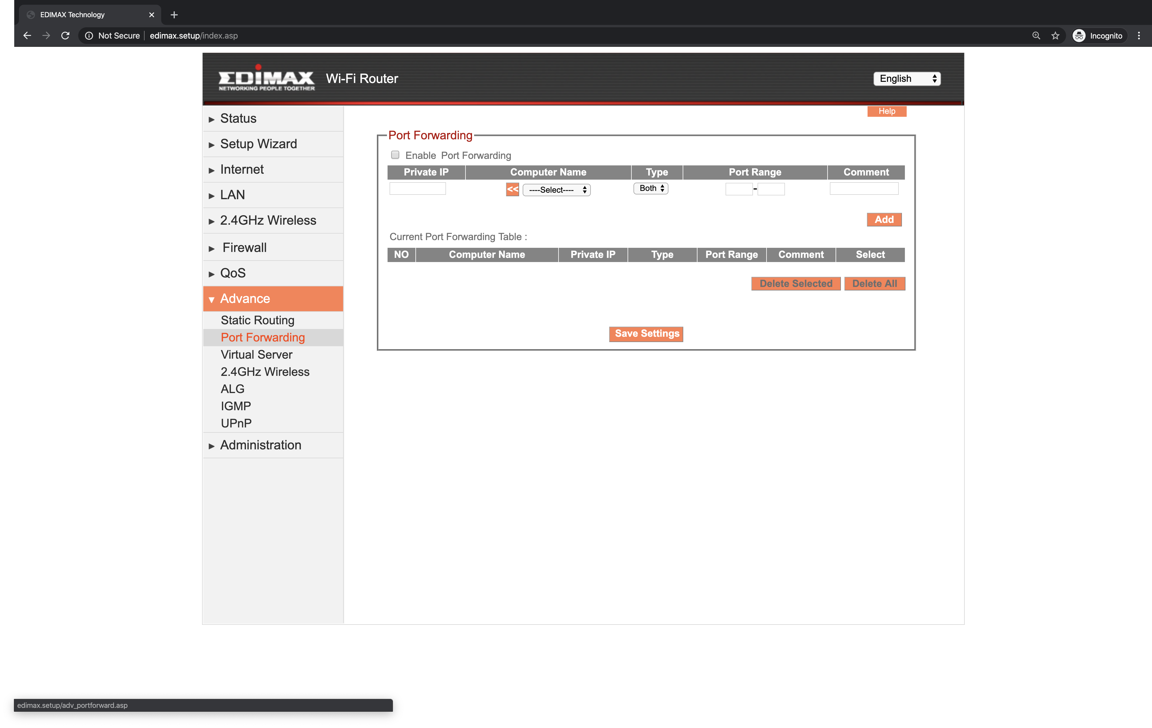 Port Forwarding